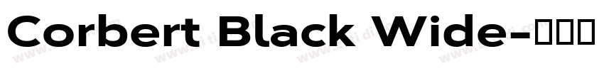 Corbert Black Wide字体转换